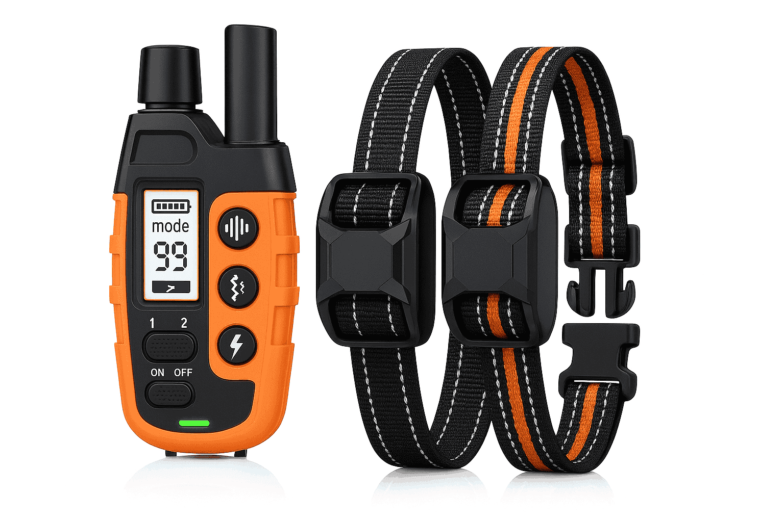3300ft Remote Dog Training Collar Waterproof with Vibration, Beep & Shock-For 2 Dogs