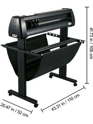 34 Inch Vinyl Cutter Plotter with Paper Basket and LCD Display-United States