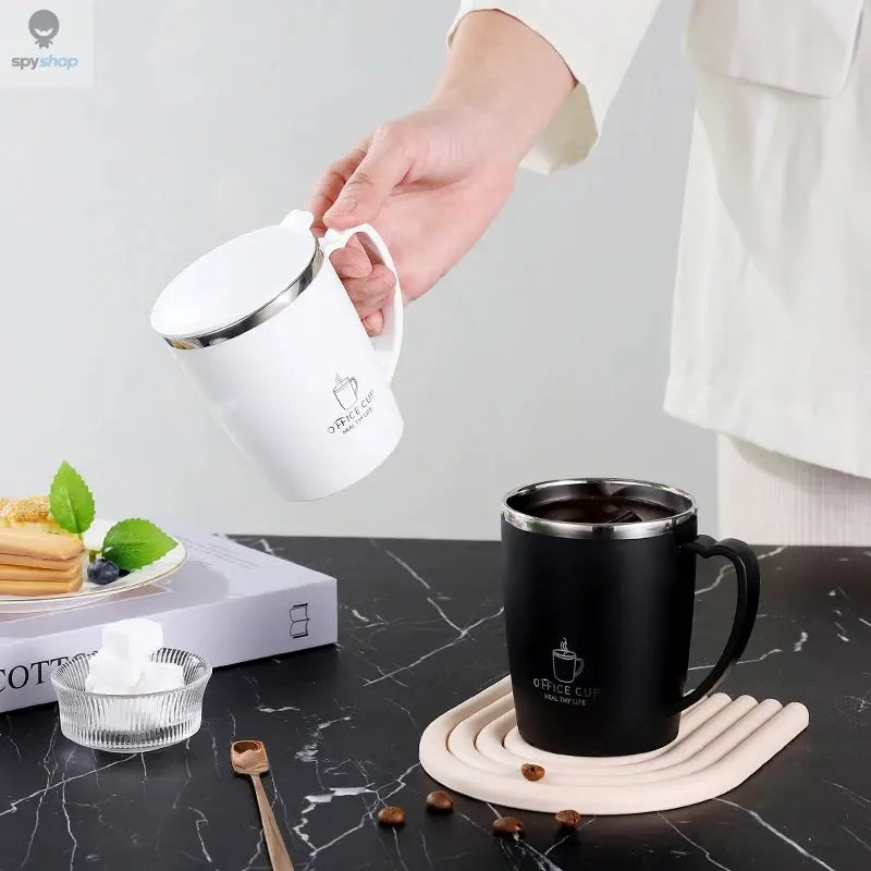 350ml Thermos Mug 304 Stainless Steel Coffee Cup With Handle Leak-Proof Vacuum Flask Insulated Cup Portable Thermal Water Bottle Spy-shop.com