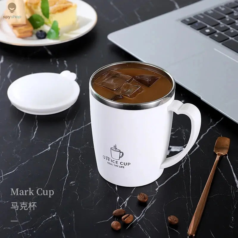 350ml Thermos Mug 304 Stainless Steel Coffee Cup With Handle Leak-Proof Vacuum Flask Insulated Cup Portable Thermal Water Bottle Spy-shop.com