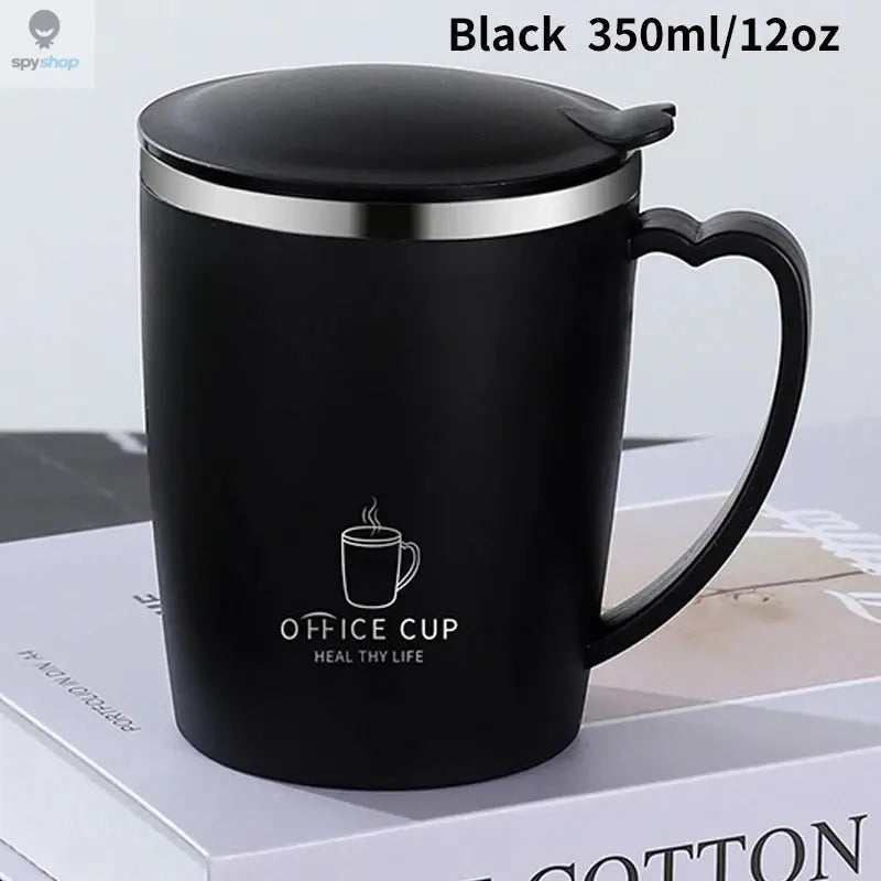 350ml Thermos Mug 304 Stainless Steel Coffee Cup With Handle Leak-Proof Vacuum Flask Insulated Cup Portable Thermal Water Bottle Spy-shop.com