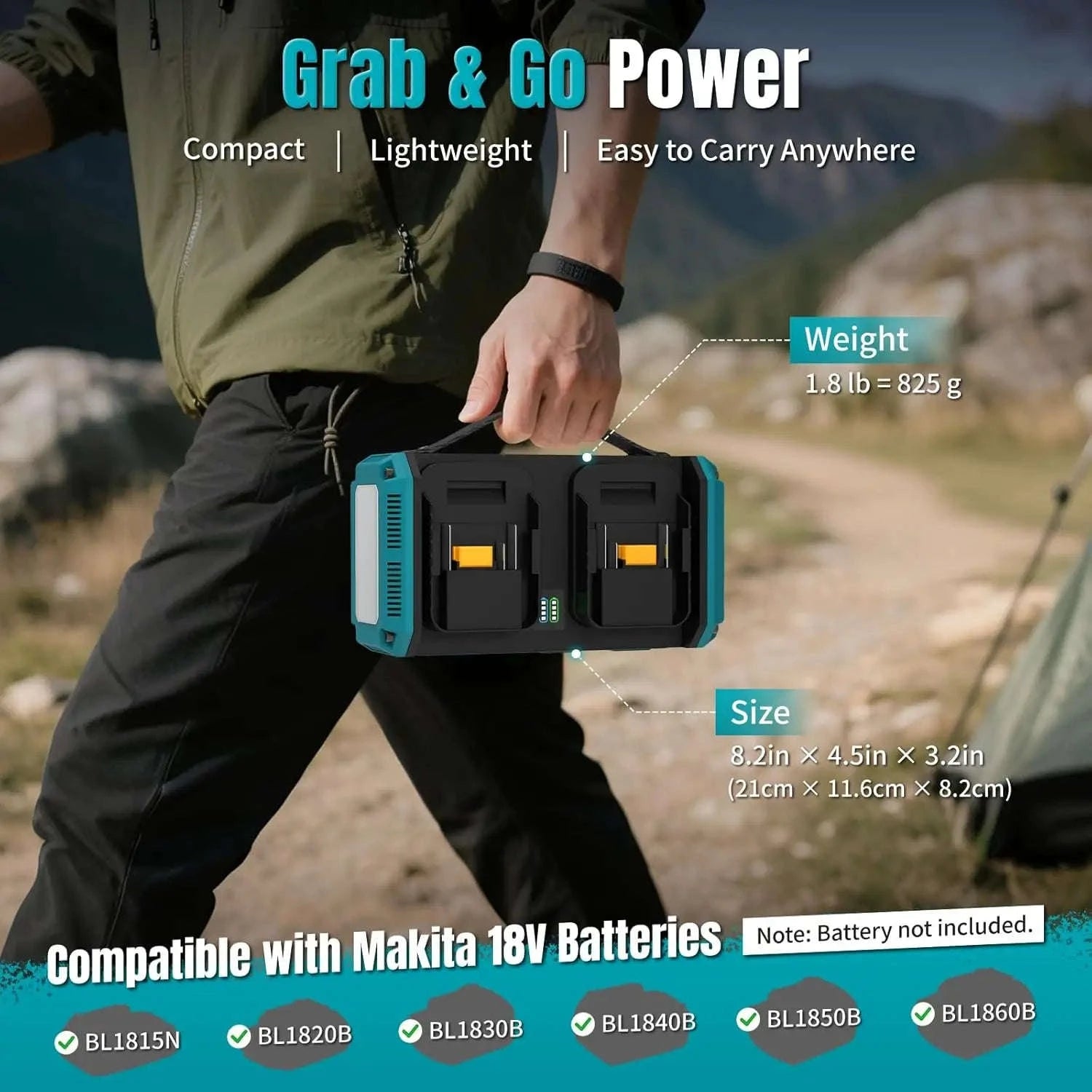 350W Pure Sine Wave Battery Inverter for Makita 18V-1pc / United States