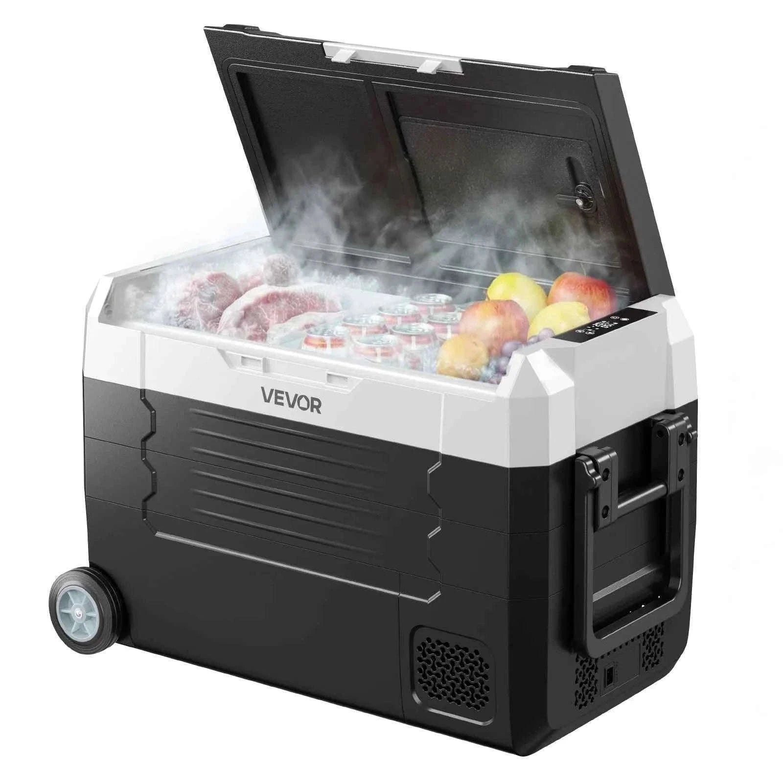 35L Car Refrigerator Compressor Electric Cooler with App Control, Wheels & Dual Zone-35L with wheels / france