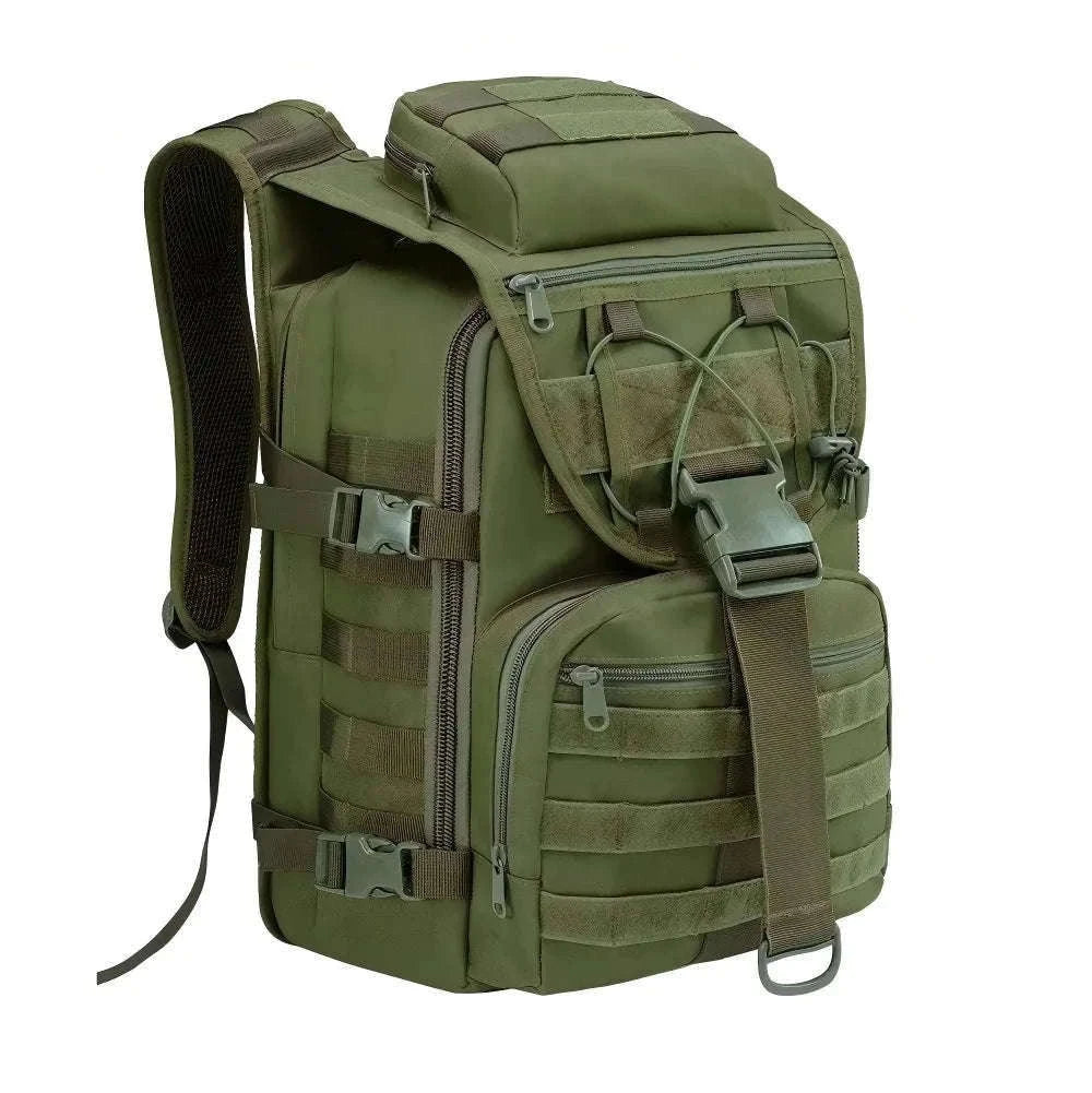 35L Large Capacity Tactical Backpack for Camping and Hiking-Black / United Kingdom