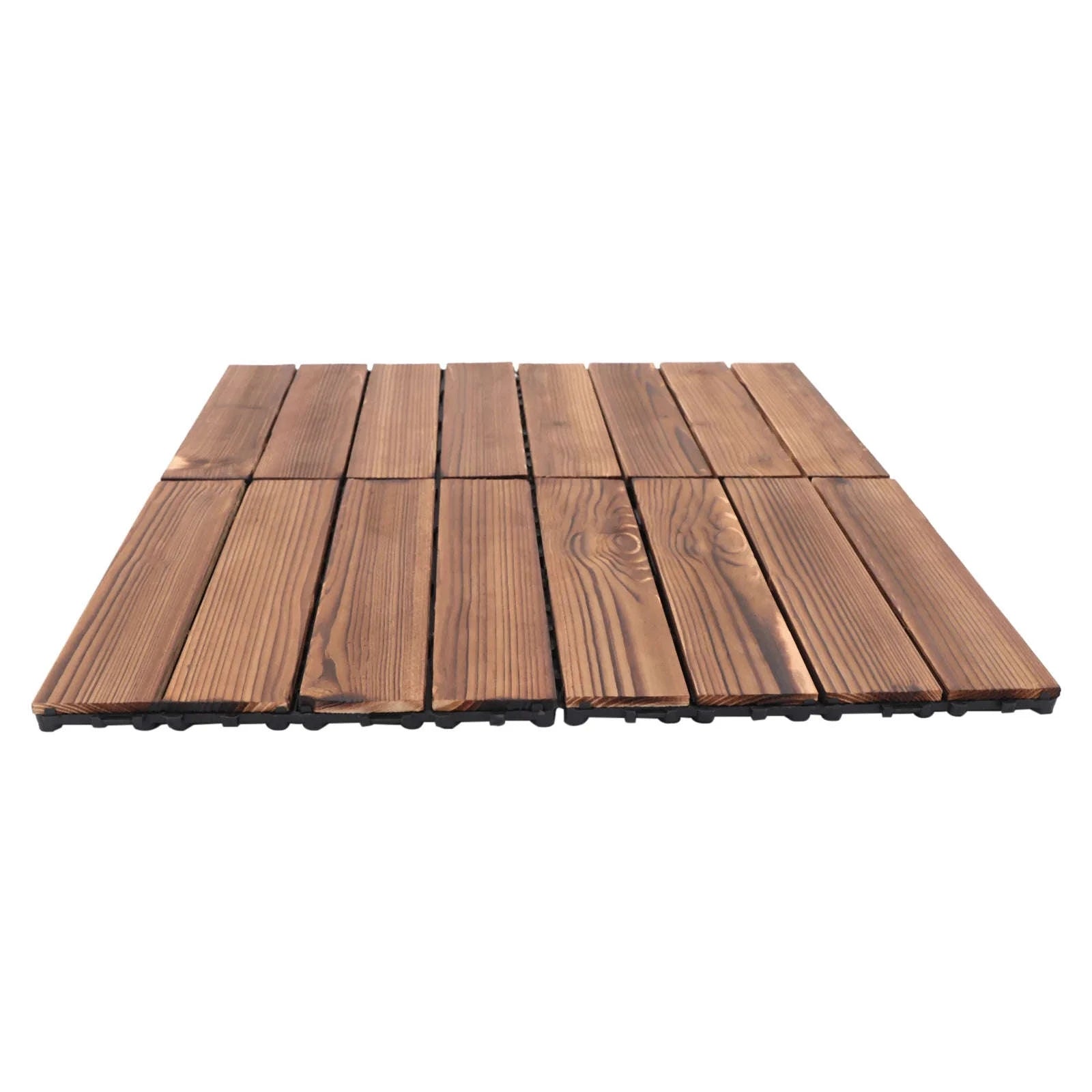 36-Piece Outdoor Wooden Flooring Tiles Set-Chocolate / GERMANY