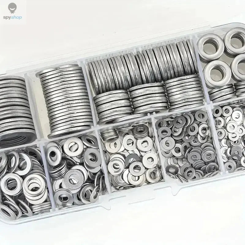 360/580pcs 304 Stainless Steel Flat Washers Set, Perfect For Home Decor, Factory Repair, Kitchens, Shops & More Spy-shop.com