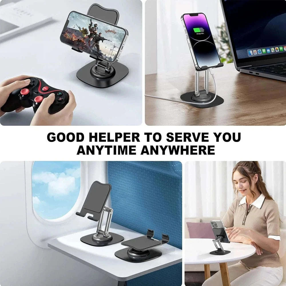 360° Adjustable Tablet & Phone Stand with Foldable Arm-United States