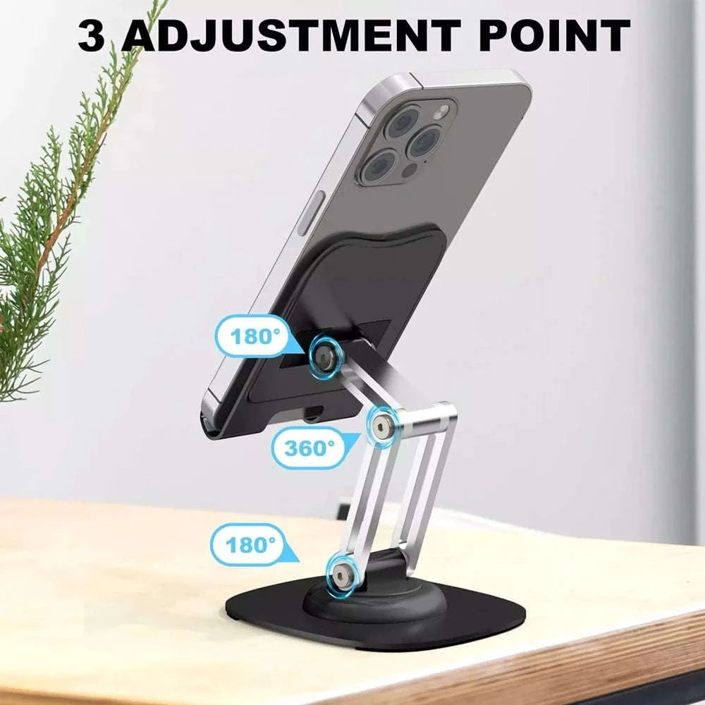 360° Adjustable Tablet & Phone Stand with Foldable Arm-United States