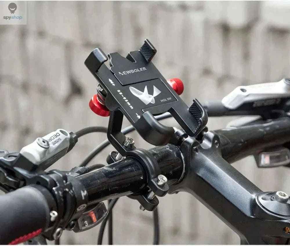 360° Aluminum Bike Phone Holder with Secure Mechanical Lock-HOL240