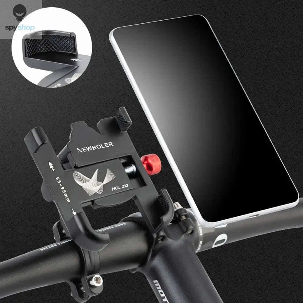 360° Aluminum Bike Phone Holder with Secure Mechanical Lock-HOL240