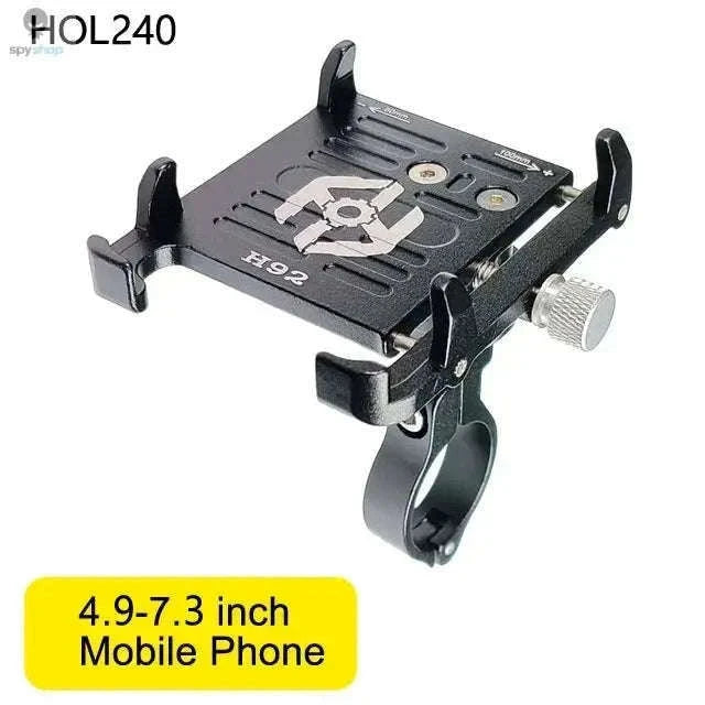 360° Aluminum Bike Phone Holder with Secure Mechanical Lock-HOL240