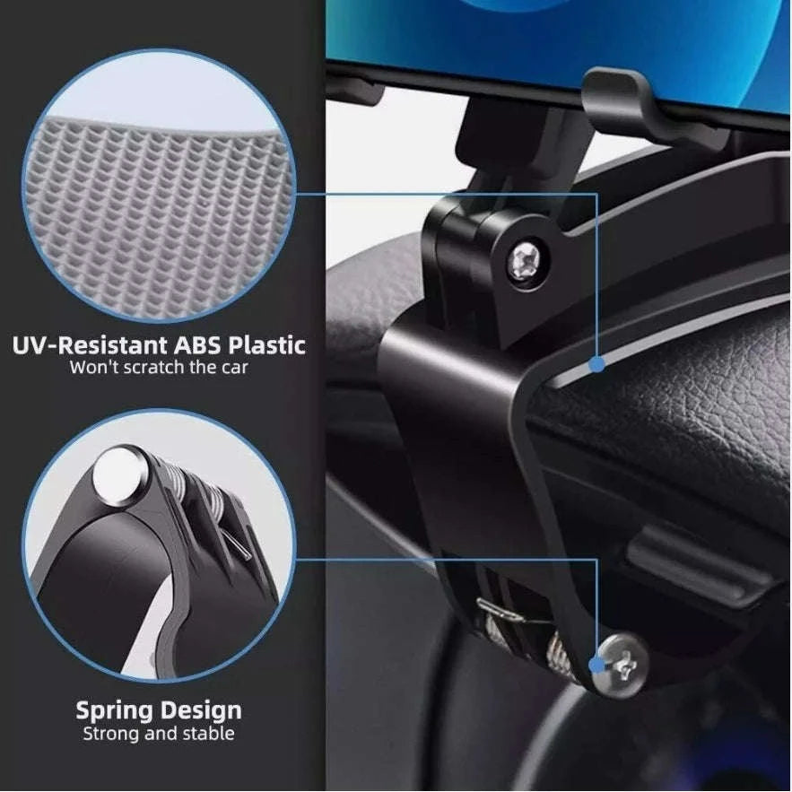 360° Rotatable Car Phone Holder Clip with Adjustable Mount-United States