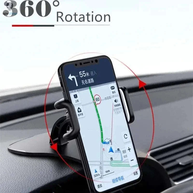 360 Rotatable Car Phone Holder for Stable Hands-Free Driving-Default Title