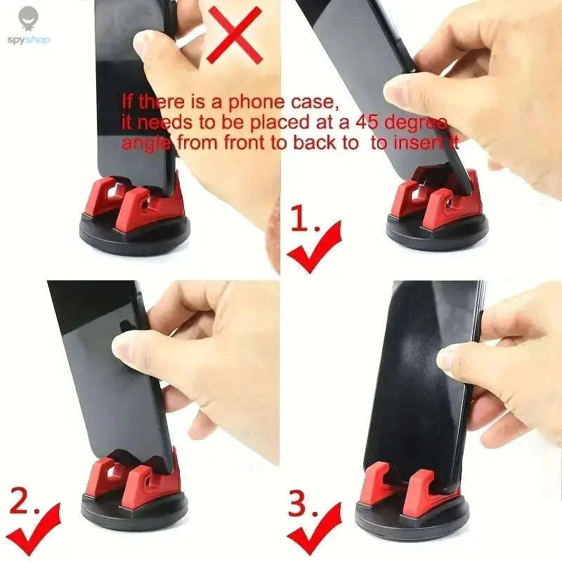 360° Rotatable Car Phone Holder-Red