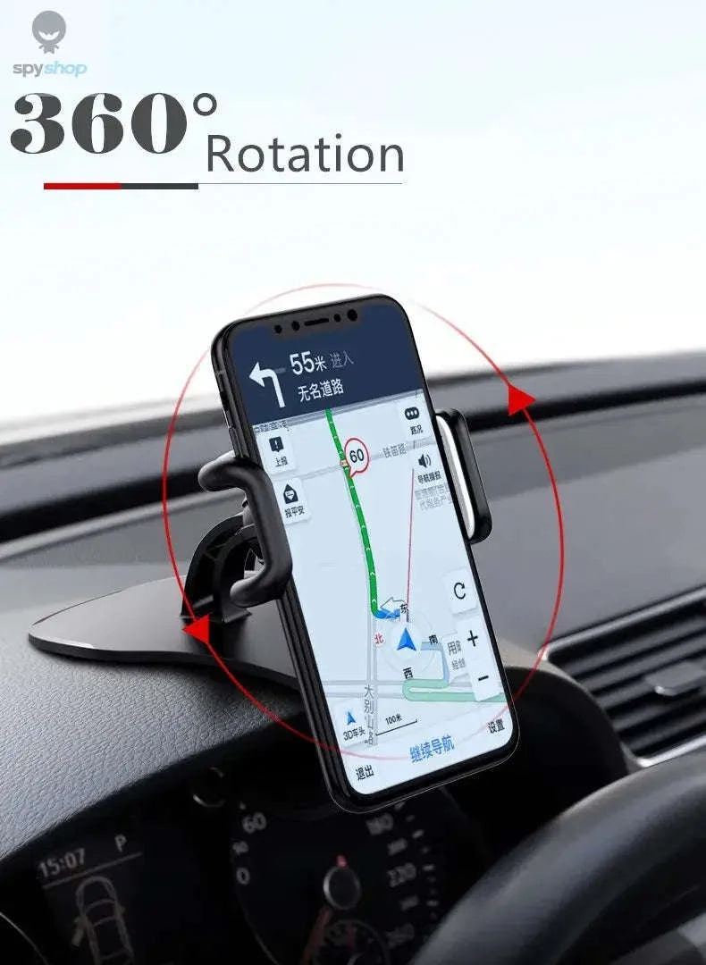 360 Rotatable Car Phone Holder – Stable Dashboard Mount for Hands‑Free Driving-Default Title