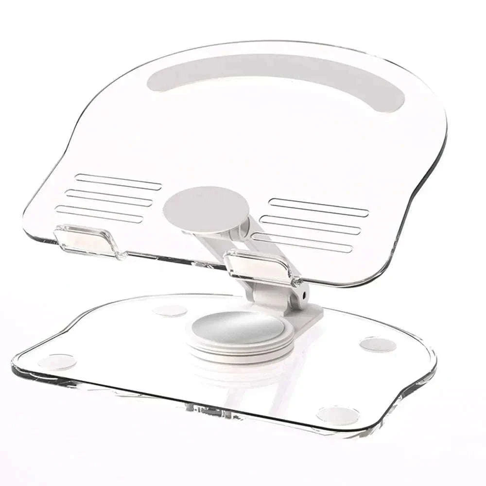 360° Rotating Adjustable Folding Tablet Stand for 4.7-13 Inch Devices-white