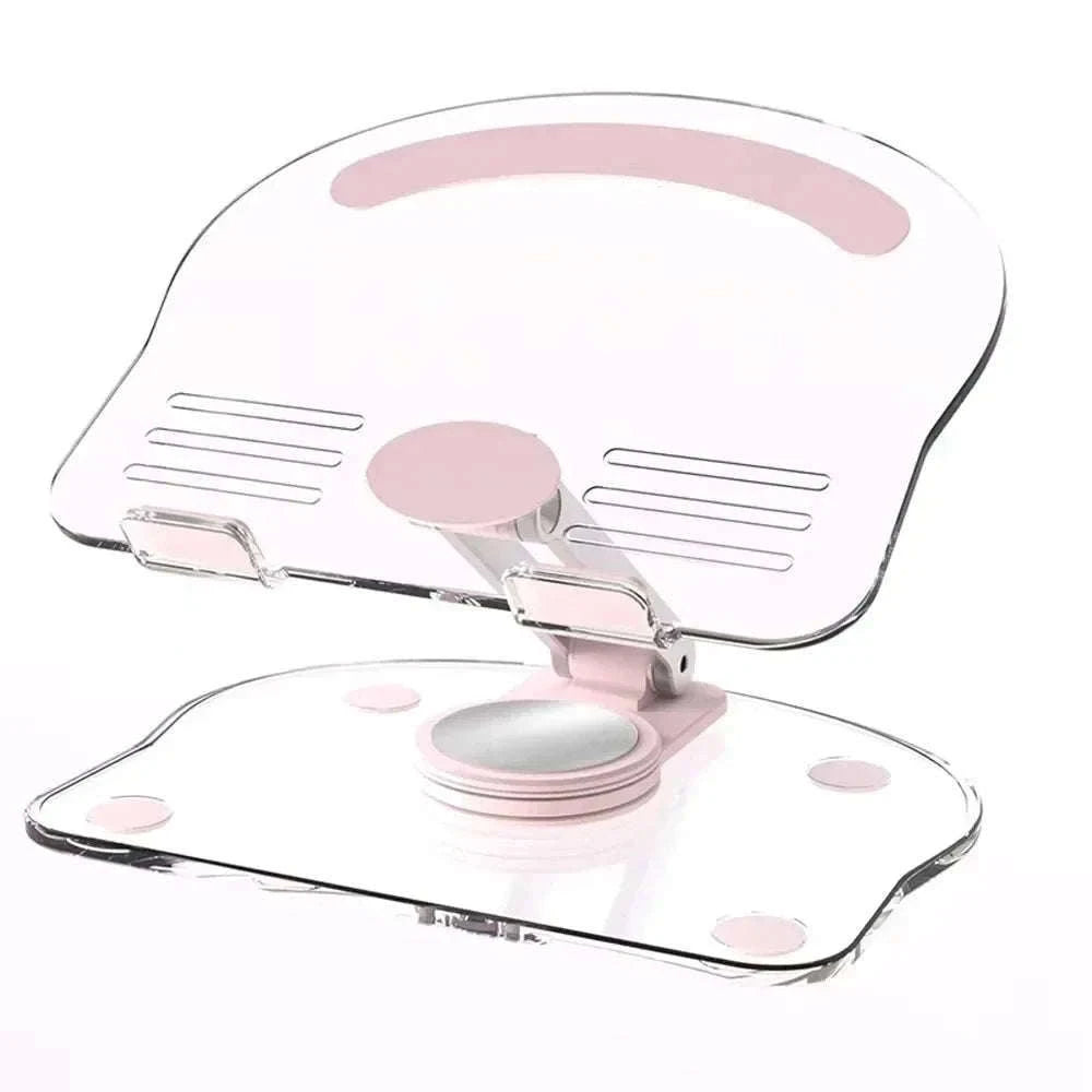 360° Rotating Adjustable Folding Tablet Stand for 4.7-13 Inch Devices-white