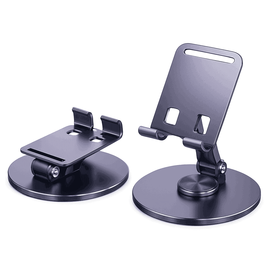360° Rotating Phone Stand for Phones and Tablets-gray