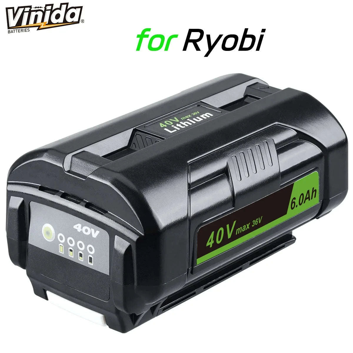 36V/40V 6.0Ah Lithium-Ion Battery Replacement with LED Indicator-for Ryobi / 40V / United States