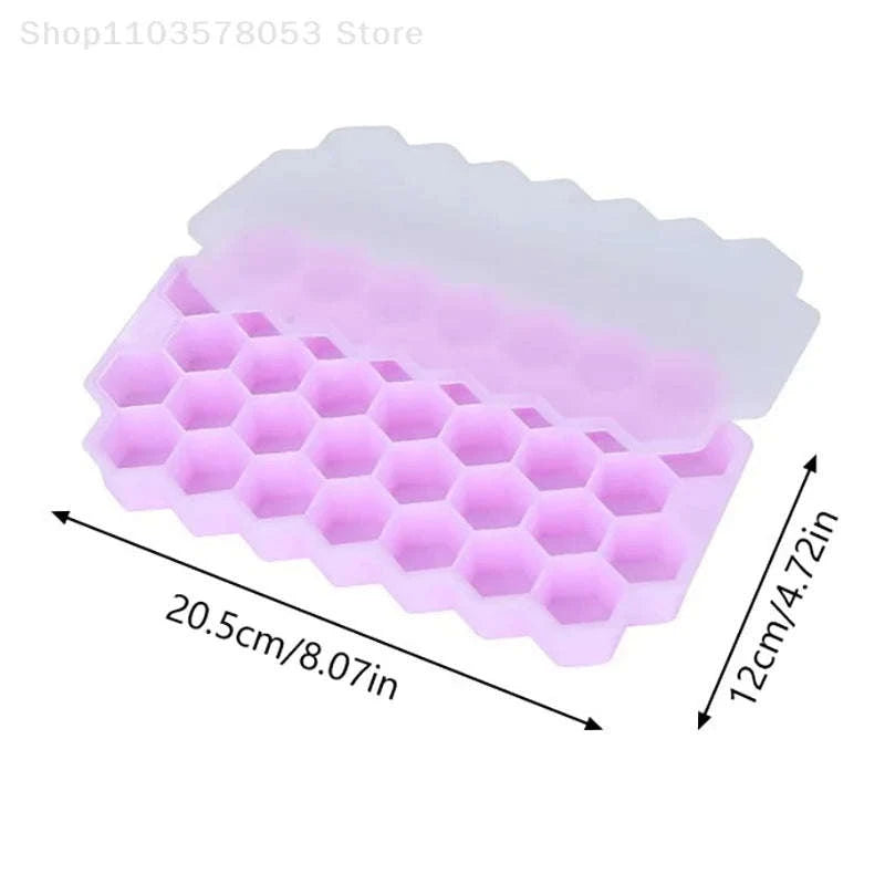 37‑Grid Silicone Meatball Mold With Lid-Green