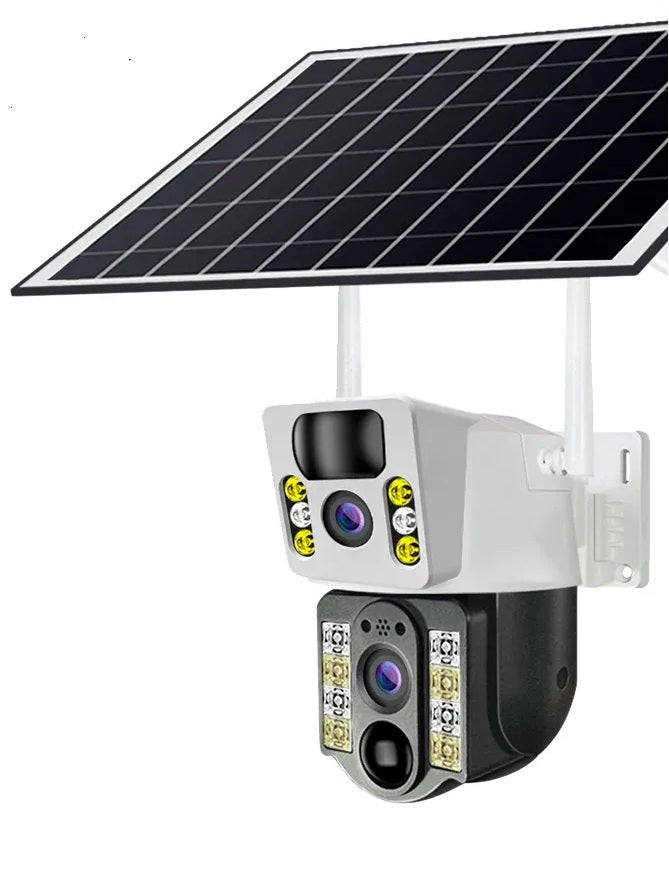 4G Solar IP Security Camera – 8MP Dual Lens Outdoor Surveillance
