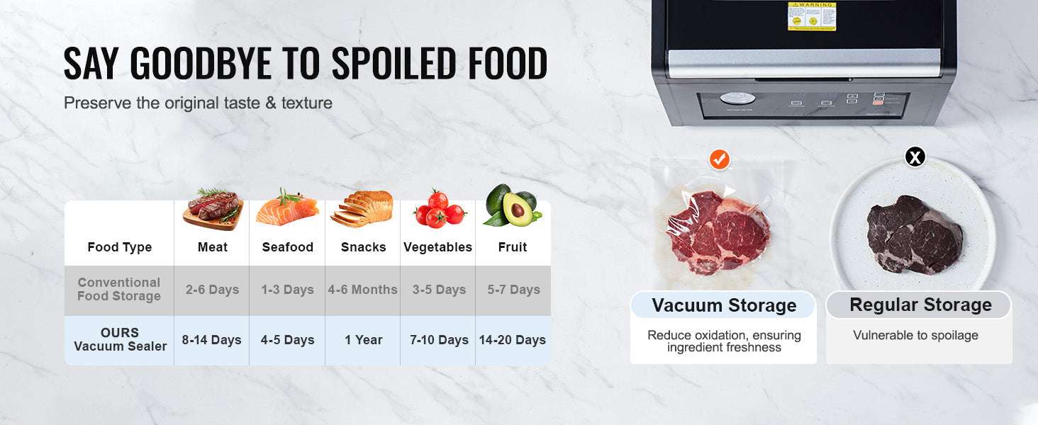 380W Chamber Vacuum Sealer with 11.5in Seal Bar for Wet Foods-380W / United States