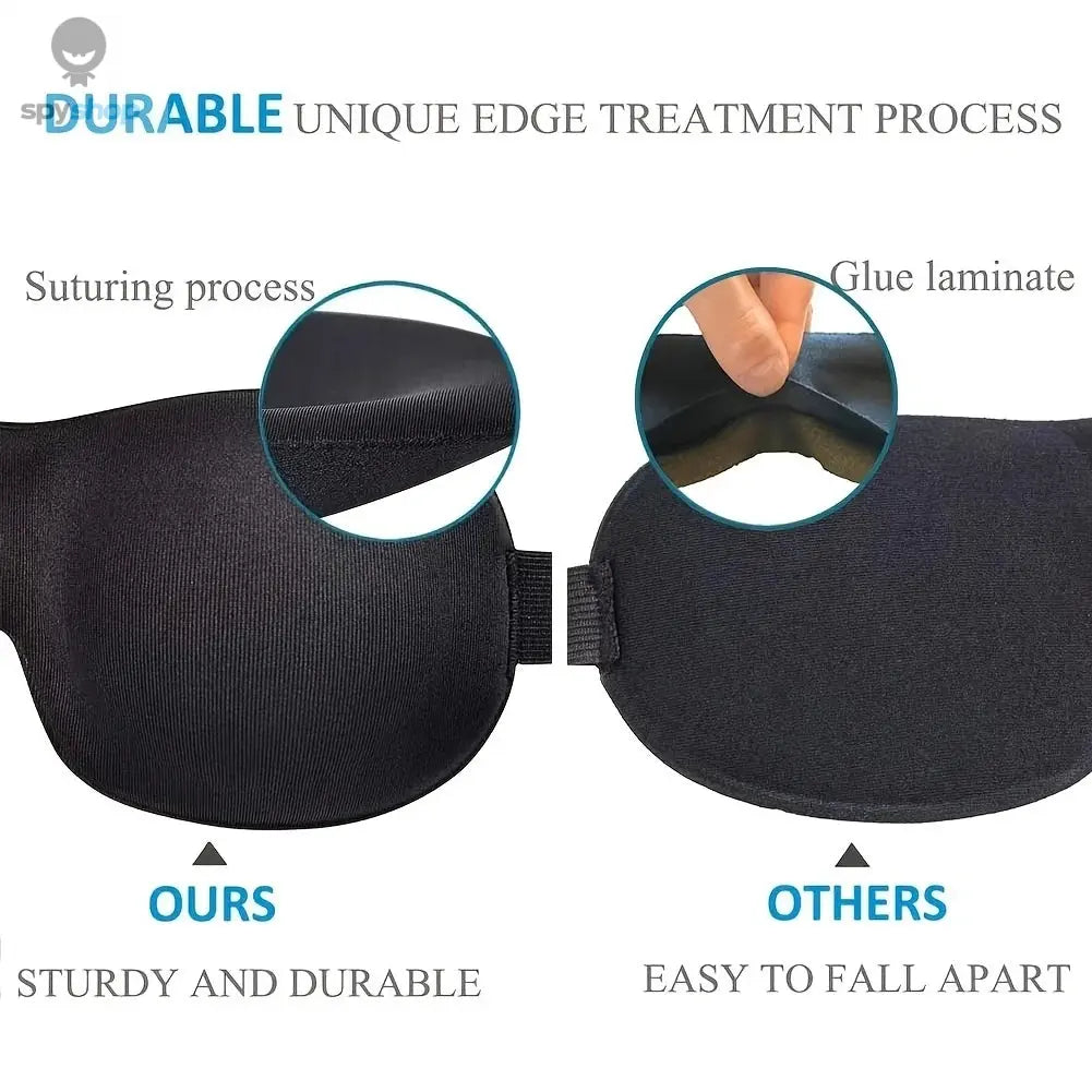 3D Contoured Sleep Mask 100% Light Blocking Eye Mask Ultra-Soft Skin-Friendly Material Breathable Eye Cover For Rest Travel Yoga 