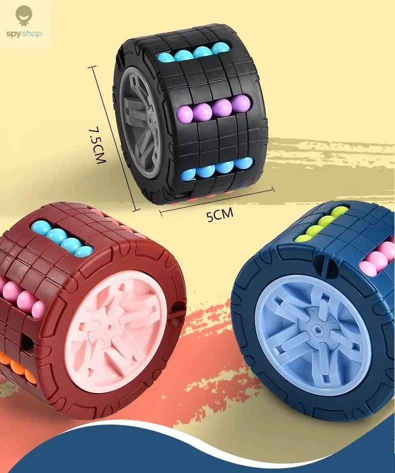 3D Cylinder Cube Toy Magical Bean Gyro Rotate Slide Puzzle Games Relieve Stress Children Educational Montessori Infant Toys Gift Spy-shop.com