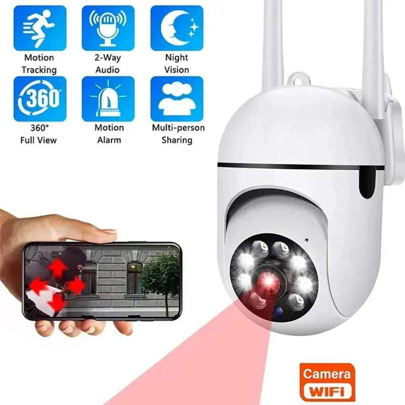 3MP WiFi Camera Home PTZ IP Camera Color Night Audio Wireless Surveillance Camera Auto Home Tracking Security  CCTV Camera Spy-shop.com