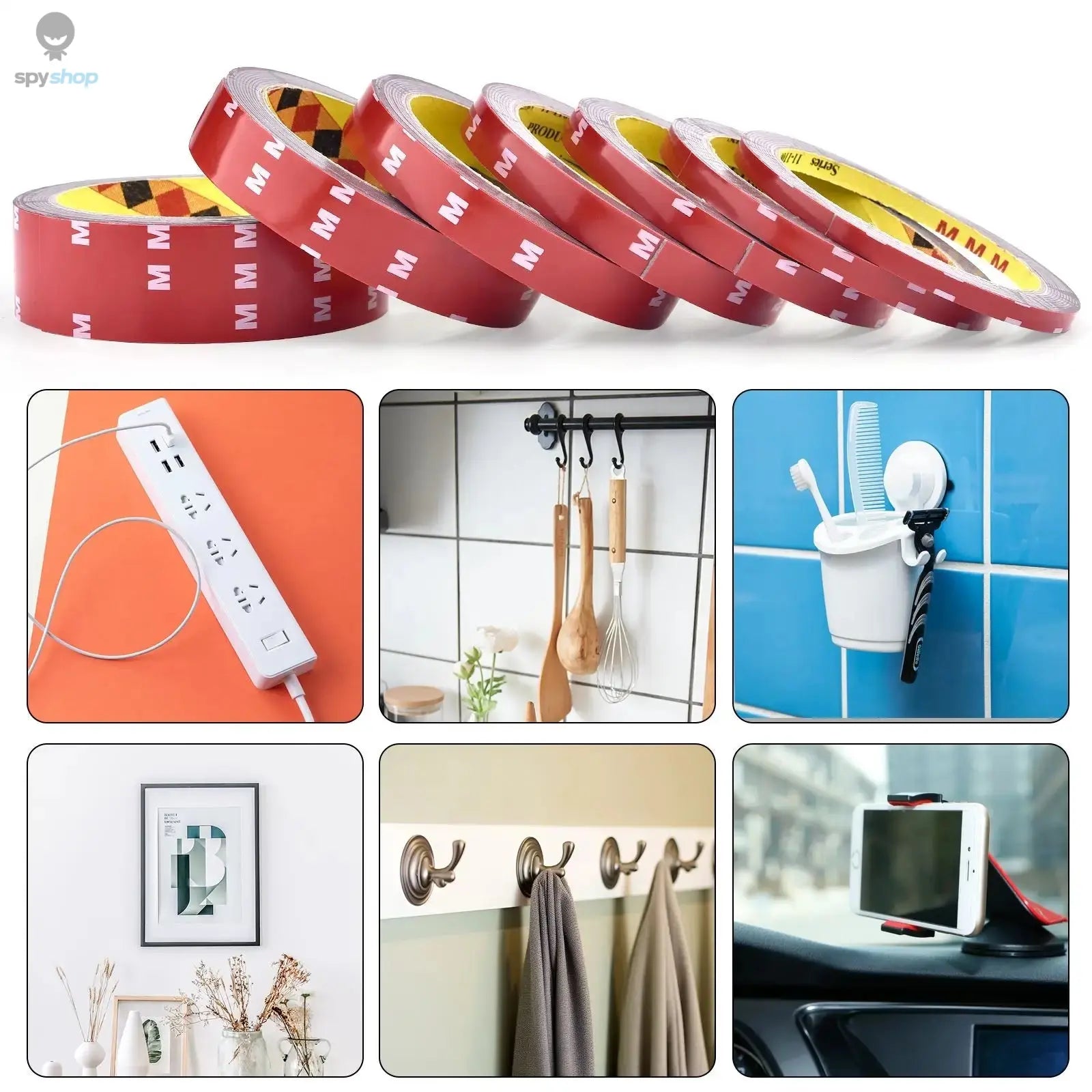 3Meters Strong Double Sided Adhesive Tape With High Viscosity For Automotive Use High Temperature Resistant Fixed Adhesive Patch Spy-shop.com