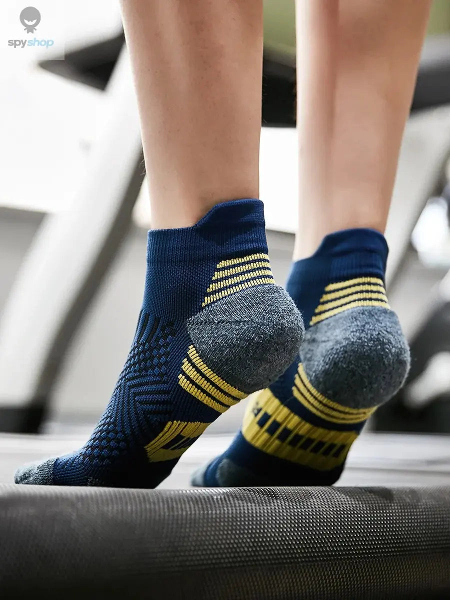 3Pair Professional Fitness Sports Socks Towel Bottom Non-Slip Running Socks Men Women Short Quick-Drying Basketball Training Sox 