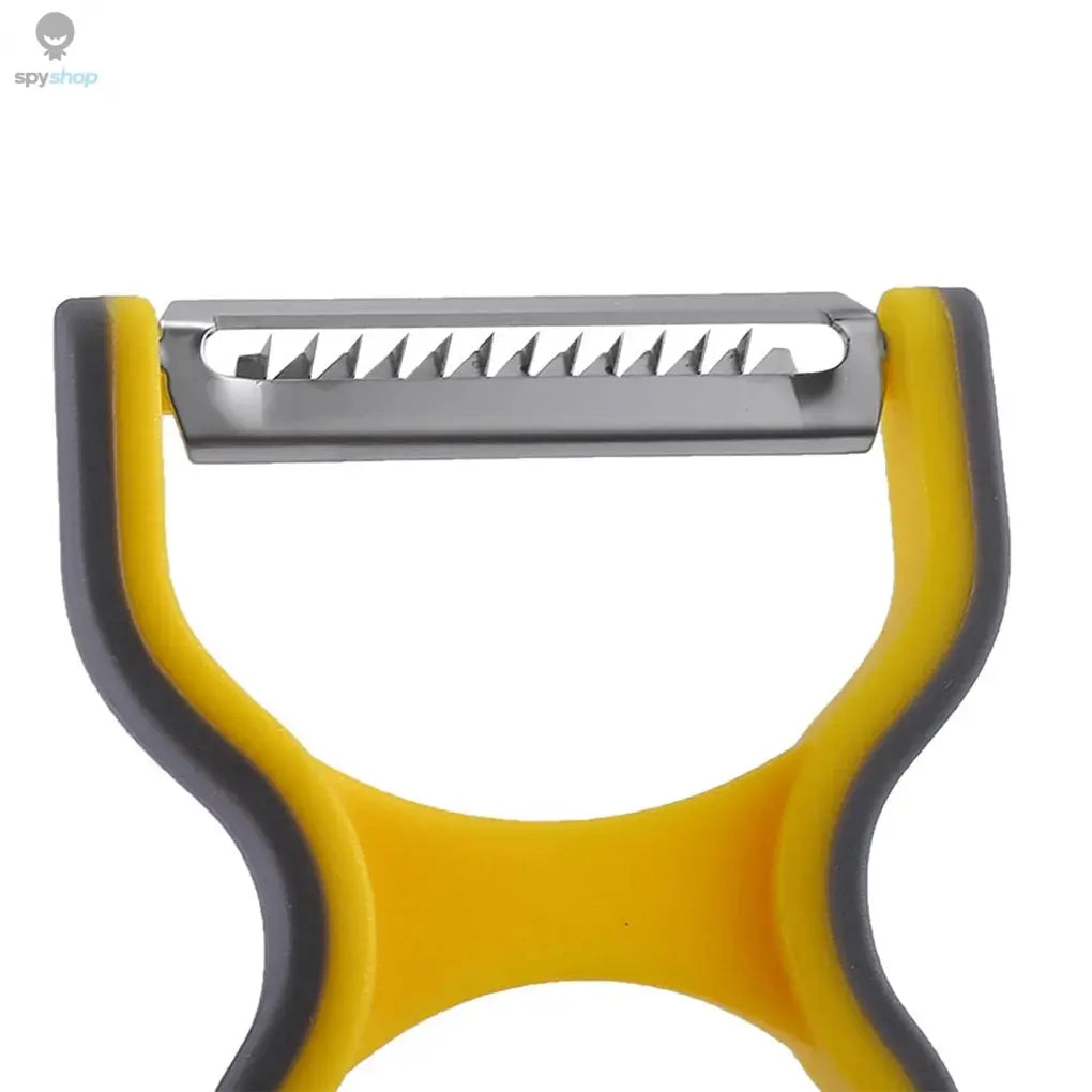 3Pcs Stainless Steel Multi-function Potato Peeler Fruit Vegetable Chopper Mini Spud Slicer Grater Set Random Color Kitchen Tools Spy-shop.com