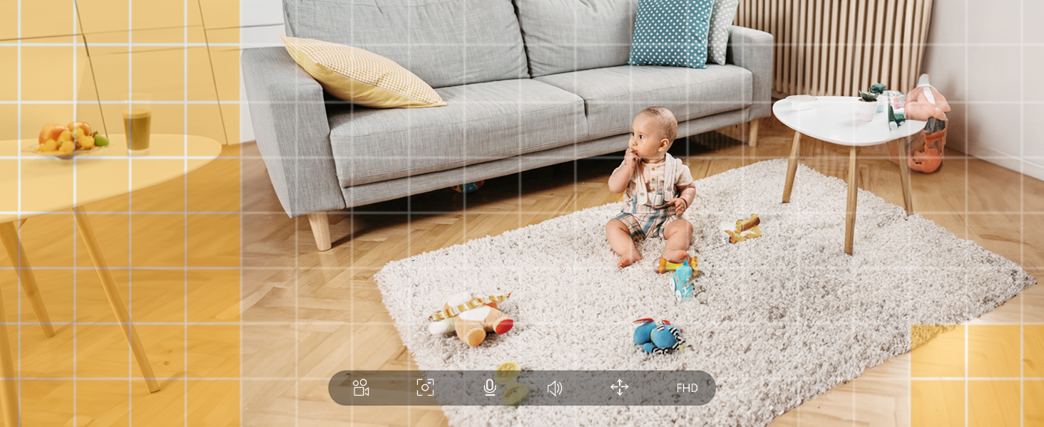 ieGeek 1080P Baby Monitor with 2 Cameras and Split Screen