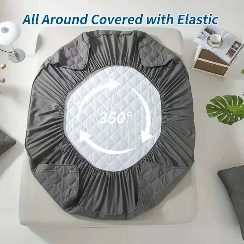 3D Air Fabric Waterproof Mattress Protector Breathable Fitted Cover-Queen / United States