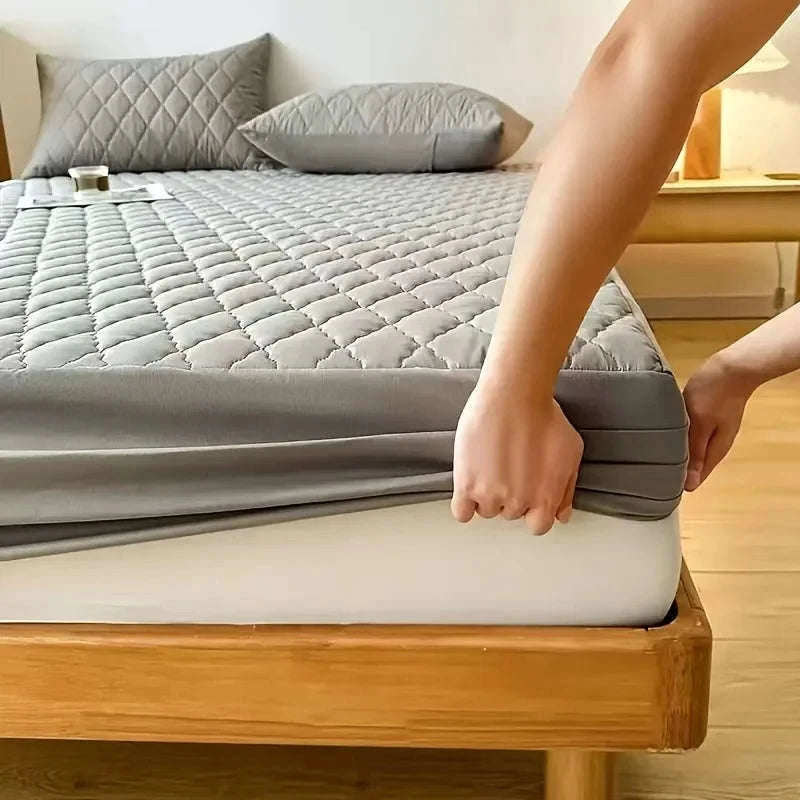 3D Air Fabric Waterproof Mattress Protector Breathable Fitted Cover-Queen / United States