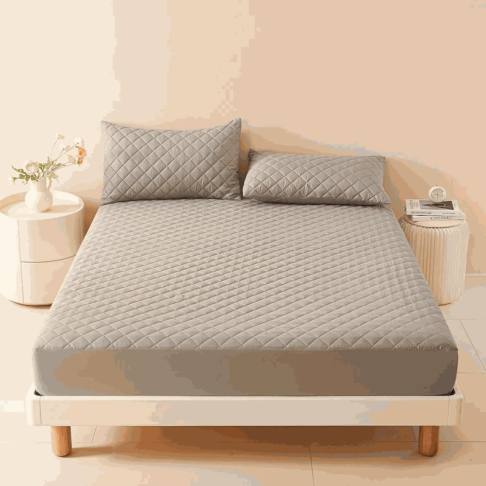 3D Air Fabric Waterproof Mattress Protector-Dark Green / 140x200x30cm