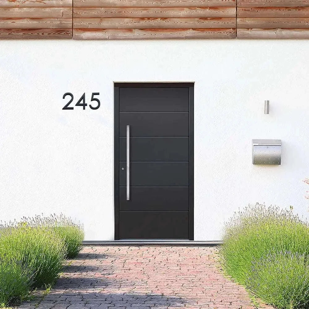 3D Black Acrylic House Number Tag for Modern Curb Appeal-Number 3