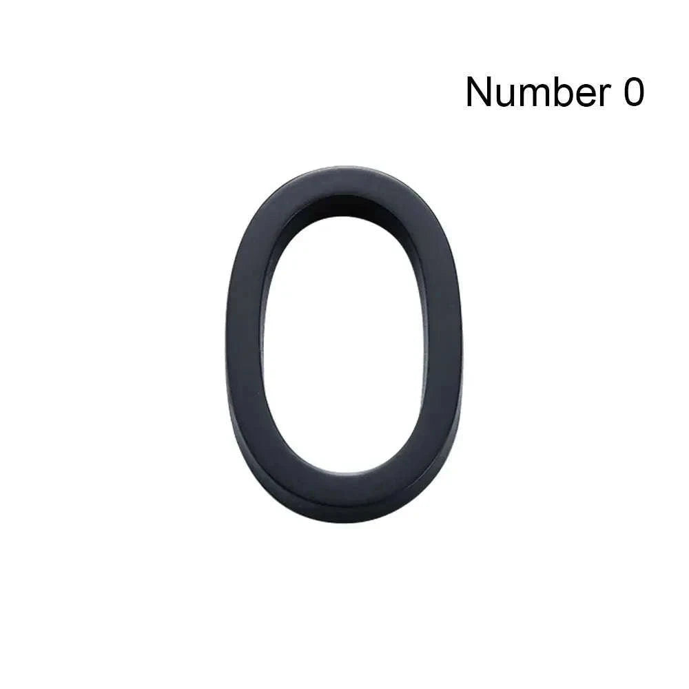 3D Black Acrylic House Number Tag for Modern Curb Appeal-Number 3