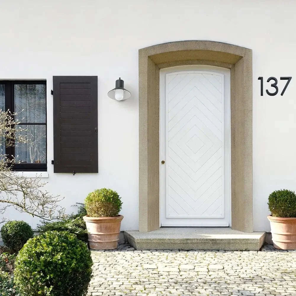 3D Black Acrylic House Number Tag-Number 3