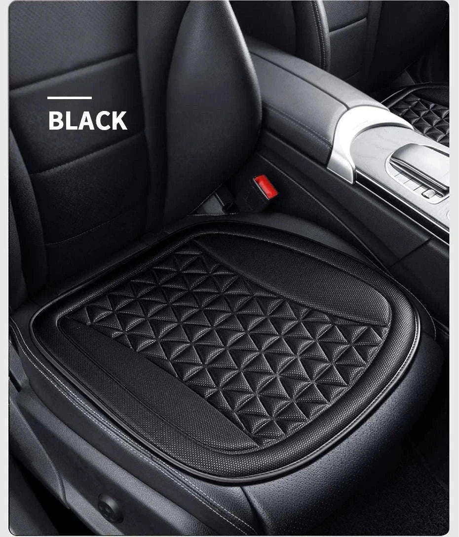 3D Breathable Car Seat Cover Cushion-Black front pad 1pc
