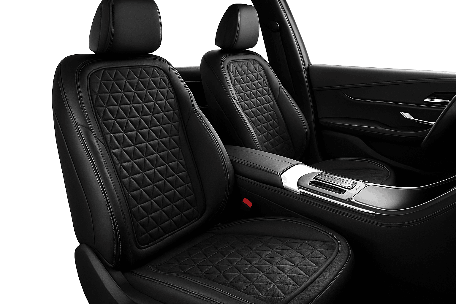 3D Breathable Car Seat Cover Cushion-Black front pad 1pc
