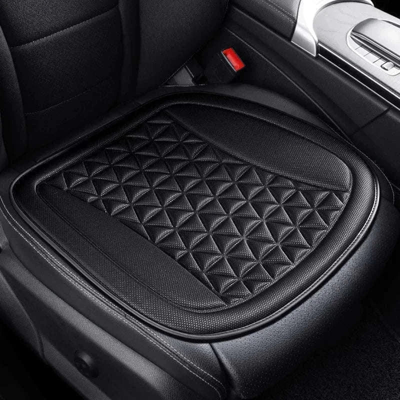 3D Breathable Car Seat Cover Cushion-Black front pad 1pc