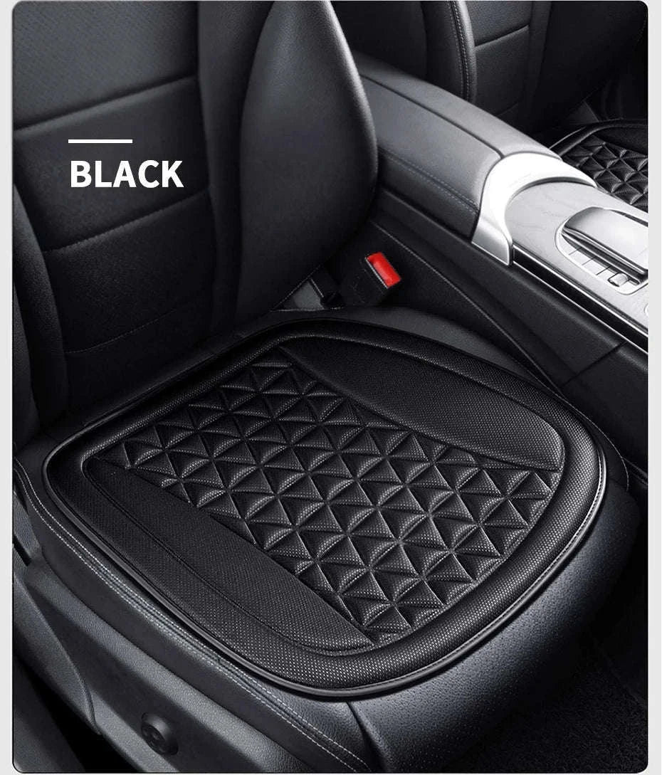 3D Breathable Car Seat Cushion Cover-Black front pad 1pc