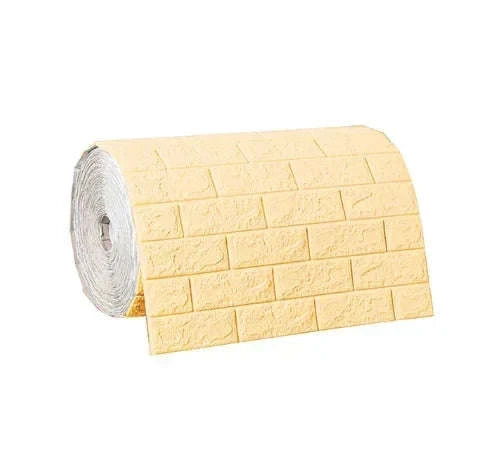 3D Brick Wall Sticker Wallpaper Roll-ash / 70CMX10M