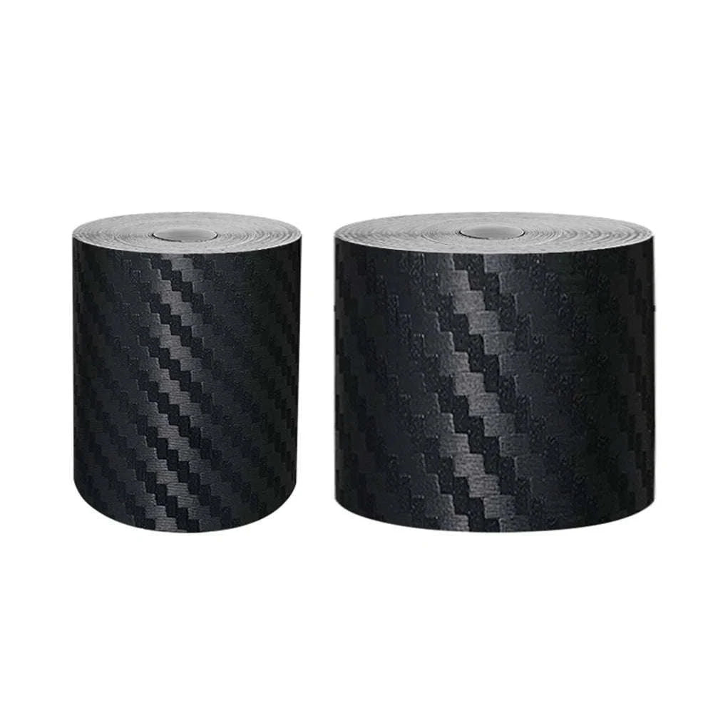 3D Carbon Fiber Car Sticker Vinyl Wrap Film-10cmx10m / Glossy Black