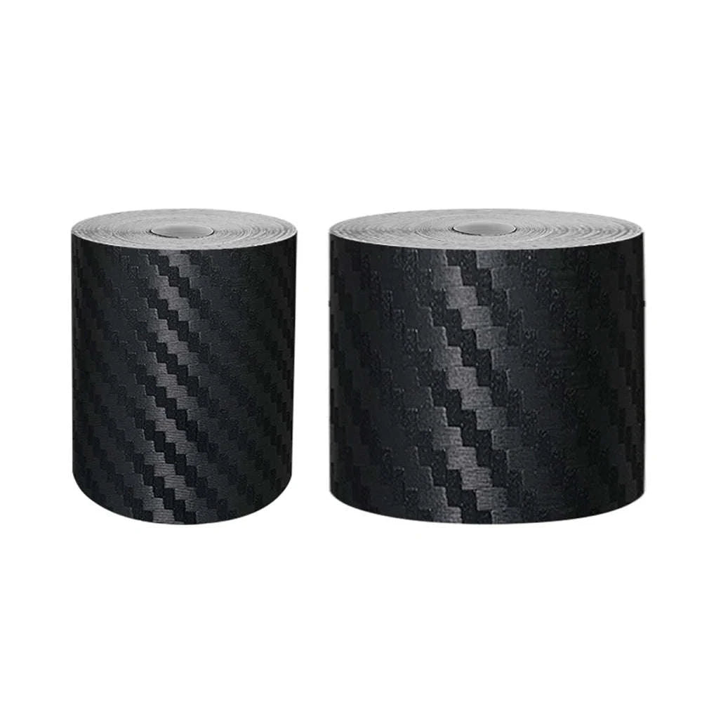 3D Carbon Fiber Car Sticker Vinyl Wrap Film-10cmx10m / Glossy Black