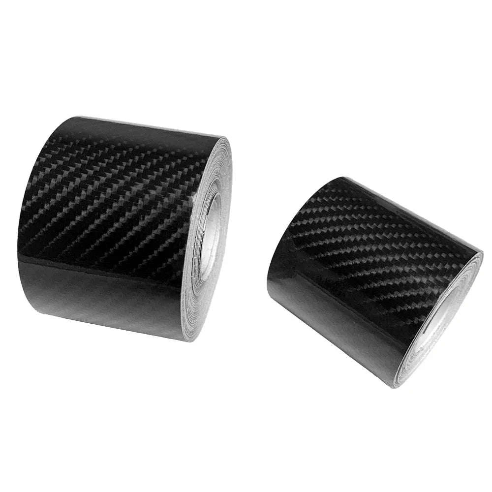 3D Carbon Fiber Car Sticker Vinyl Wrap Film-10cmx10m / Glossy Black