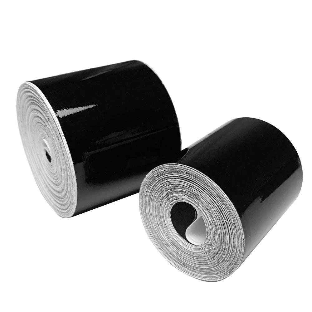3D Carbon Fiber Car Sticker Vinyl Wrap Film-10cmx10m / Glossy Black