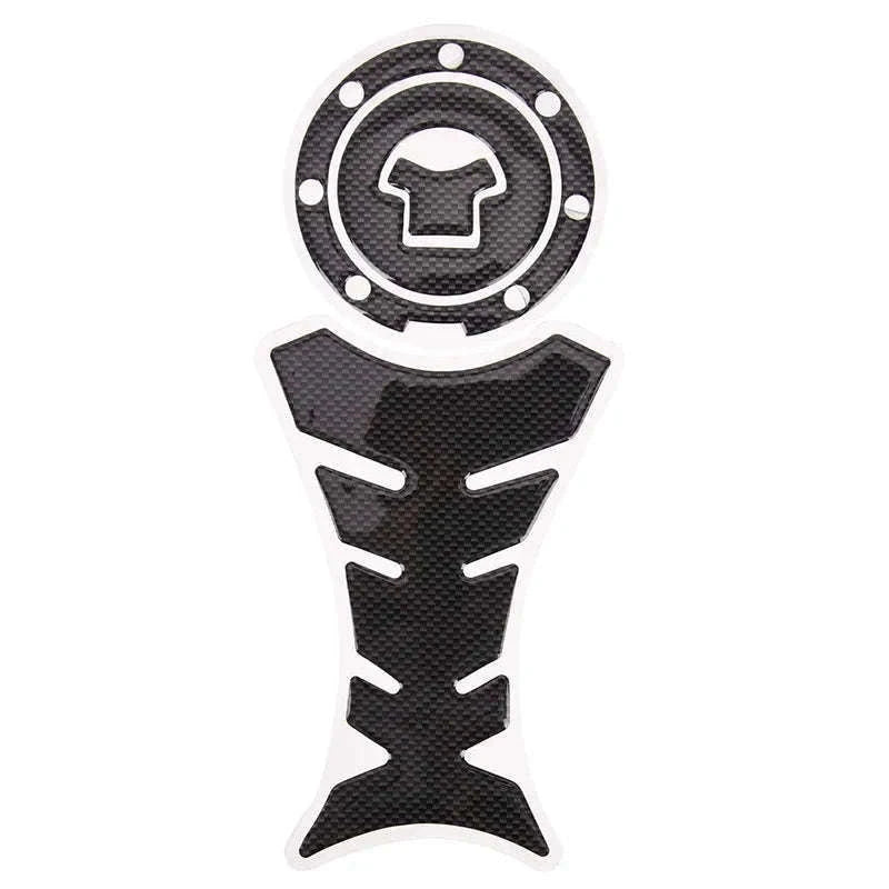 3D Carbon Fiber Gas Cap Cover Sticker for Motorcycles-1 pcs