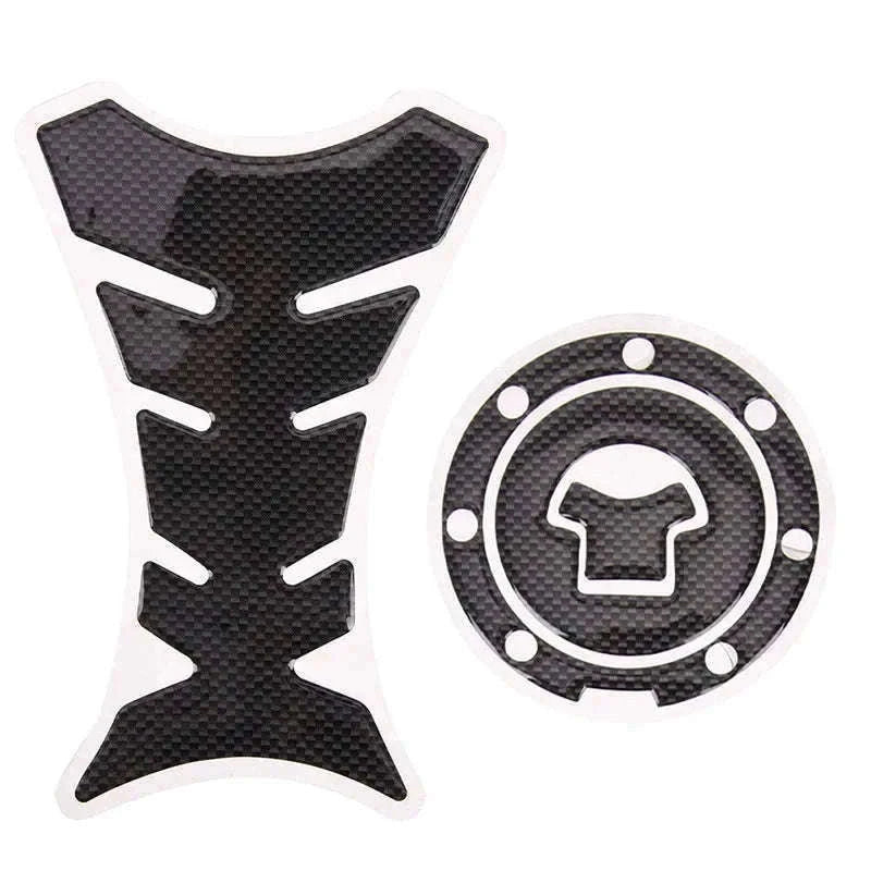 3D Carbon Fiber Gas Cap Cover Sticker for Motorcycles-1 pcs
